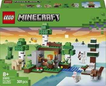 LEGO Minecraft (21593). Avventura della prima notte  LEGO 2026 | Libraccio.it