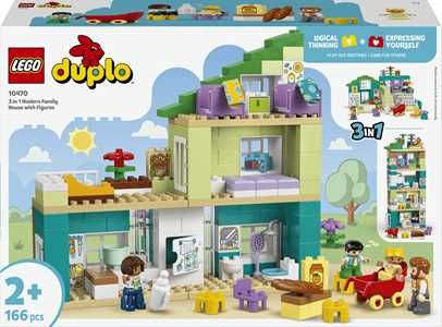 LEGO DUPLO Town (10470). Casa familiare moderna 3 in 1 con personaggi