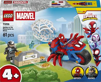 LEGO Marvel Super Heroes (11206). Spidey sulla moto contro Rhino  LEGO 2025 | Libraccio.it