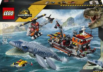 LEGO Jurassic World (77983). Attacco alla barca del dinosauro Mosasaurus  LEGO 2026 | Libraccio.it