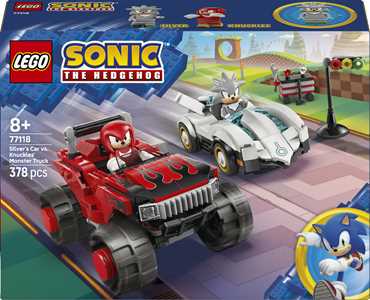 LEGO Sonic the Hedgehog (77118). Auto di Silver vs. Monster Truck...