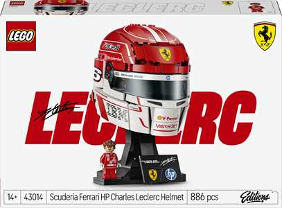 LEGO Editions (43014). Casco di Charles Leclerc Scuderia Ferrari HP