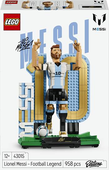 LEGO Editions (43015). Leggenda del calcio: Lionel Messi  LEGO 2026 | Libraccio.it