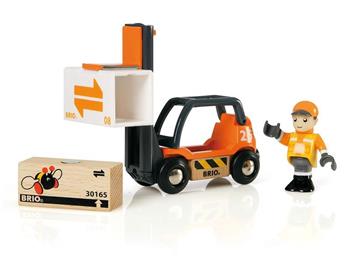 BRIO WORLD - Carrello Elevatore, Veicoli Giocattolo in Legno, 4 Pezzi, Et&#224; 3+ Anni  Brio 2022 | Libraccio.it
