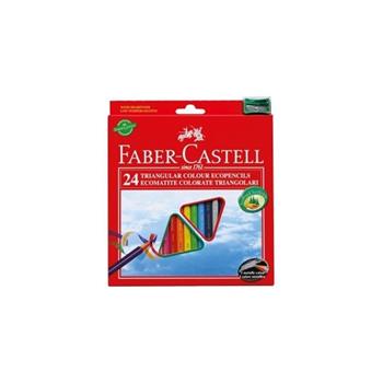 Astuccio cartone da 24 matite colorate triangolari Eco  Faber-Castell 2019 | Libraccio.it
