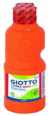 Tempera pronta Giotto qualit&#224; extra Fluo. Flacone 250 ml. Arancione