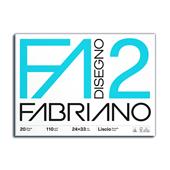 Blocco disegno f2  24x33  20 fg.  liscio