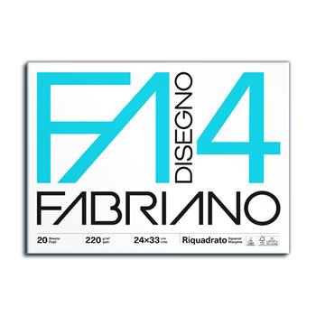 Fabriano Blocco FA/4 20 Fogli 24x33 cm riquadrato  Fabriano 2021 | Libraccio.it