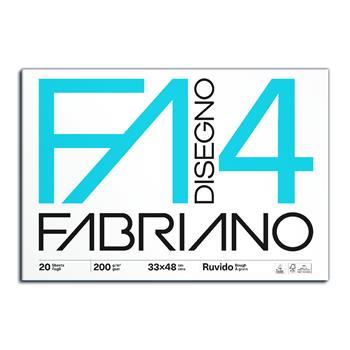 Blocco disegno Fabriano FA4 ruvido 4 angoli 33x48  Fabriano 2026 | Libraccio.it