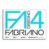 Album da disegno Fabriano FA4 20 fogli, Liscio squadrato - 33x48 cm
