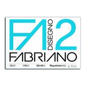 Album da disegno Fabriano FA2 12 fogli, Liscio squadrato - 33x48 cm