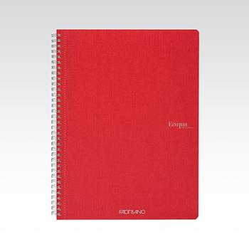 Quaderno Fabriano Ecoqua A4 spiralato a righe lampone  Fabriano 2026 | Libraccio.it