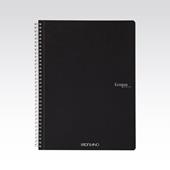 Quaderno Fabriano Ecoqua A4 spiralato a righe nero