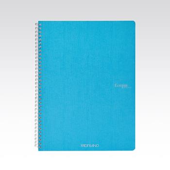 Quaderno Fabriano Ecoqua A4 spiralato a righe turchese  Fabriano 2026 | Libraccio.it