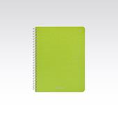 Quaderno Fabriano Ecoqua A5 spiralato a righe lime