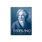 Blocco musica rigato spiralato Pentagramma Fabriano A4 64FF 90g