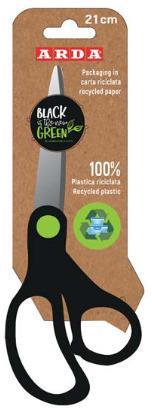 Forbice Black Is The New Green in Plastica Riciclata cm. 21  Tekno 2023 | Libraccio.it