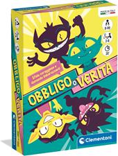Clementoni - Obbligo o Verit&#224;, Mazzo di 40 Carte Illustrate, Party Game per Bambini 8+ Anni, 2-8 Giocatori, Idea Regalo