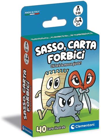 Clementoni - Sasso Carta Forbici, Mazzo di 40 Carte Illustrate, Gioco di Strategia per Bambini 5+ Anni, 2-4 Giocatori  Clementoni 2025 | Libraccio.it