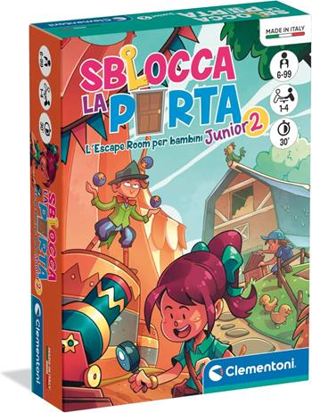 Clementoni - Sblocca la Porta Junior 2, Gioco da Tavolo, 2 Escape Room 6+ Anni e Adulti, 1-6 Giocatori  Clementoni 2025 | Libraccio.it