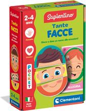 Clementoni Sapientino - Tante Facce, Gioco Educativo Bambini 2-4 Anni, con Tessere Intercambiabili