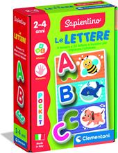 Clementoni Sapientino - Le Lettere, Gioco Educativo per Bambini 2-4 Anni con Tessere per Imparare Le Lettere dell'Alfabeto