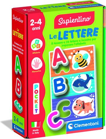 Clementoni Sapientino - Le Lettere, Gioco Educativo per Bambini 2-4 Anni con Tessere per Imparare Le Lettere dell'Alfabeto  Clementoni 2025 | Libraccio.it