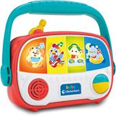 Clementoni Baby Baby Radio, Radiolina Neonati 6-36 Mesi, Centro attivit&#224; Interattivo, Gioco Musicale con Effetti Luminosi