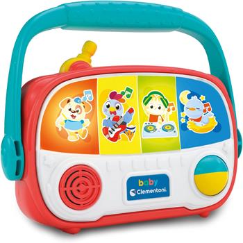 Clementoni Baby Baby Radio, Radiolina Neonati 6-36 Mesi, Centro attivit&#224; Interattivo, Gioco Musicale con Effetti Luminosi  Clementoni 2025 | Libraccio.it