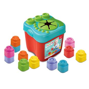 Touch, build and play Sensory Bucket  Clementoni 2025 | Libraccio.it