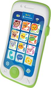 Clementoni Baby Smartphone Touch & Play, Telefono Bambini 12-36 Mesi, Centro attivit&#224; con 3 modalit&#224; di Gioco