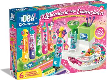 Clementoni Idea - Laboratorio degli Evidenziatori Personalizzati, Kit Creativo per Bambini 6+ Anni  Clementoni 2025 | Libraccio.it