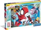 Clementoni - Puzzle per Bambini 104 Pezzi Supercolor, per Bambini 4+ Anni, Illustrazione con Supereroe Spidey