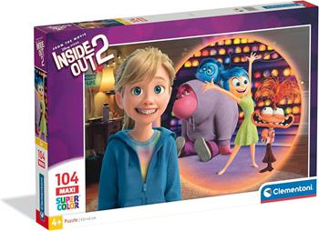 Clementoni - Puzzle per Bambini 104 Pezzi Supercolor Maxi, per Bambini 4+ Anni, Cartone Disney Inside Out 2  Clementoni 2025 | Libraccio.it