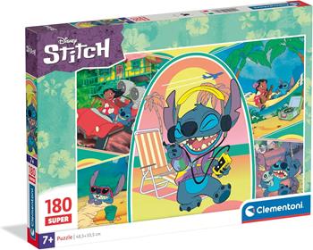 Clementoni - Puzzle per Bambini 180 Pezzi Supercolor, per Bambini 7+ Anni, Illustrazione Disney Stitch, Idea Regalo  Clementoni 2025 | Libraccio.it