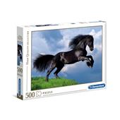 Puzzle Clementoni 500 pezzi. Fresian Black Horse