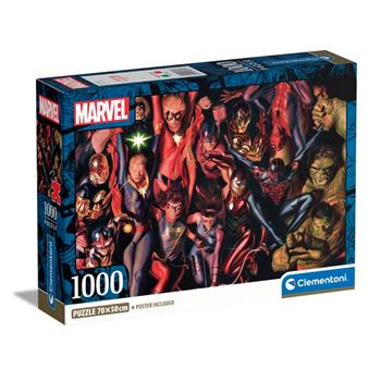 Puzzle Marvel - 1000 pezzi  Clementoni 2025 | Libraccio.it