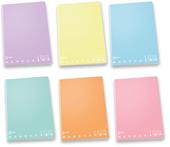 Confezione da 5 quaderni, Maxi Quaderno Monocromo Pastel Alta Fogliazione 25 Ff/Sh, 1R, a righe