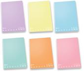 Confezione 5 quaderni Maxi Monocromo Pastel, quadretti 4 Mm, alta fogliazione 50Ff/Sh