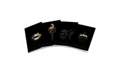 Confezione 5 quaderni Maxi Monocromo Gold, a righe, alta fogliazione 50 Ff/Sh