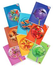 Confezione da 5 Quadernoni Pigna Lollipop World - 50 Fogli - Righe (1R)