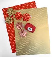 Kit Ecocarta Graphic Classic: Carta Regalo, Stelle E Nastri