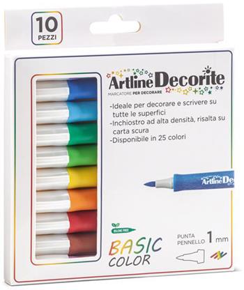 Marcatore Decorite punta pennello Basic. Confezione 10 pezzi  Osama 2022 | Libraccio.it