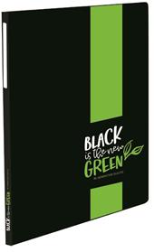 Portalistini formato A4 Con 30 Buste Black Is The New Green