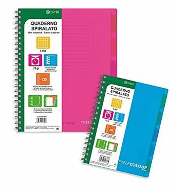 Quaderno Spiralato A4 con Divisori 1 Rigo colori assortiti  Tekno 2022 | Libraccio.it