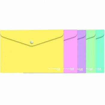 Busta con bottone A4 Tekno Colore Pastello Assortito  Tekno 2021 | Libraccio.it