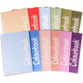 Confezione 6 quadernoni maxi A4 Colourbook Maxi Plus Pastel a quadretti 5 mm
