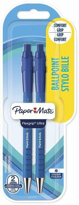 Penna a sfera a scatto Papermate Flexgrip ultra Blu - Blister da 2  Papermate 2020 | Libraccio.it