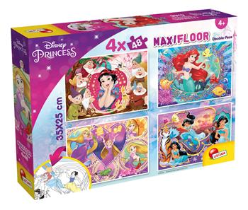 Disney Puzzle Maxifloor 4 X 48 Princess  Lisciani 2022 | Libraccio.it