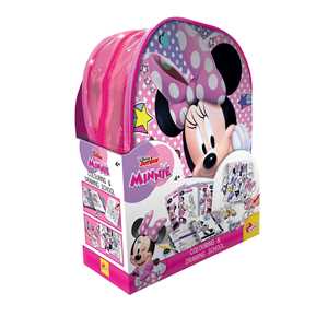 LISCIANI- Minnie Zainetto Coloring E Drawing School, Zaino, Lavagnette, Pennarelli, Multicolore, 92932-image